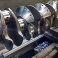 Knife edged and balanced crank shafts